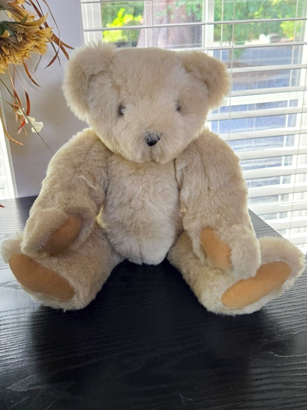 Vermont Teddy Bear Co Jointed Stuffed 15 inch soft bear